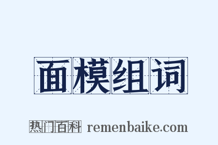 面模组词是什么意思的图片